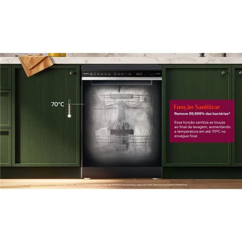 Lava Louças Brastemp 15 Serviços BLF61AE Preto