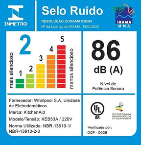 Mixer de Mão com Velocidade Variável KitchenAid Empire Red KEB53AV